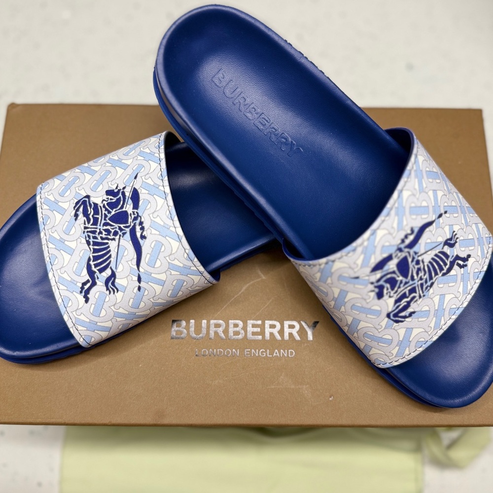 Burberry Men’s Slippers – Size 42 – Perfect Father’s Day Gift - Gently Used - Picture 2 of 5